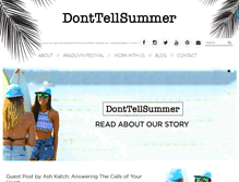 Tablet Screenshot of donttellsummer.com